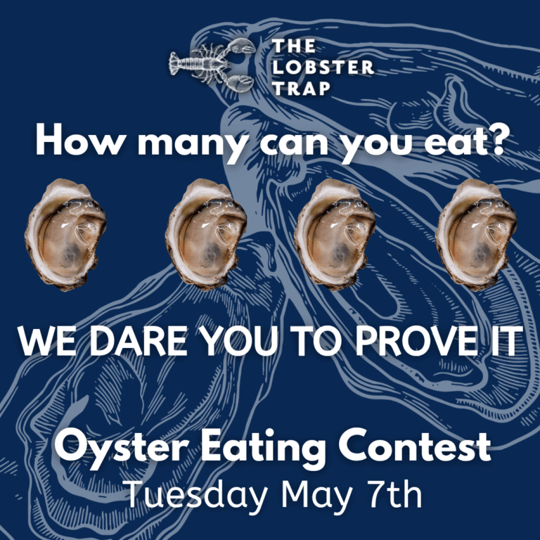 Oyster Eating Contest at The Lobster Trap WE HAVE A WINNER! Lobster