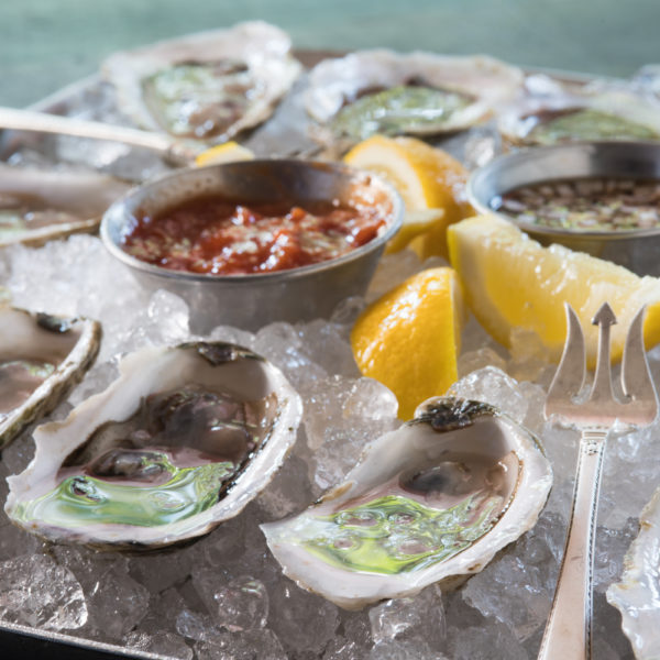 platter of oysters